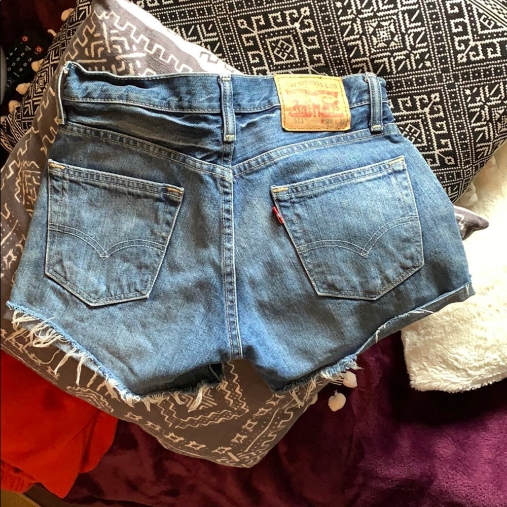Levis 511 jean cut off short